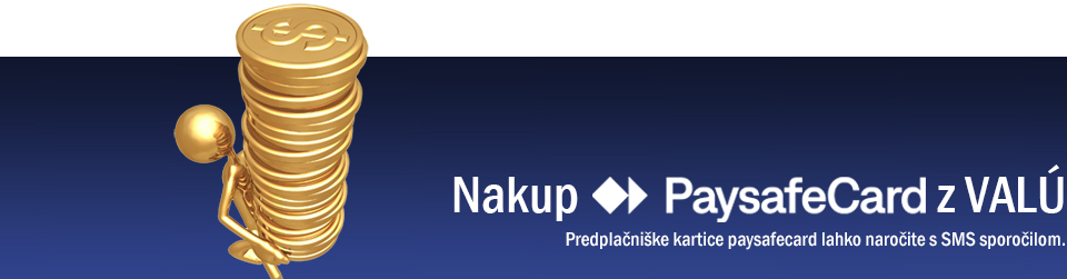 Predplačniške kartice paysafecard lahko naročite s SMS sporočilom.